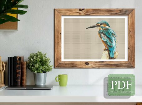 kingfisher-cross-stitch-pattern