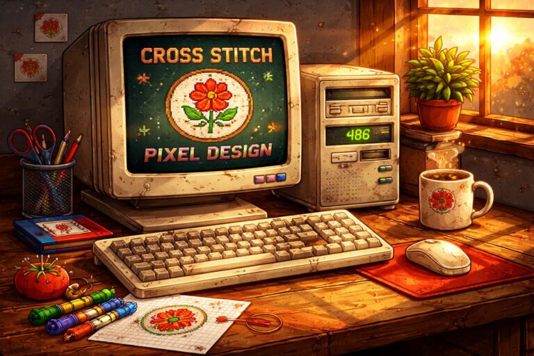 Cross Stitch Is Pixel Design